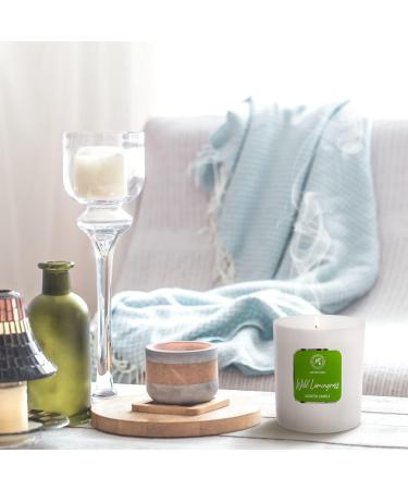 Aroma Candle Lemongrass - Vegan Soy Wax Aromatherapy Candle with Essential Oils - 45 Hour Burn Time - Perfect Candle Gift - Buy Online on GoSupps.com