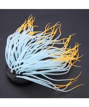 Buy Silicone Anemone Coral Ornament - Realistic Artificial Aquarium Decor in Orange Blue Green & Purple - Buy Online on GoSupps.com