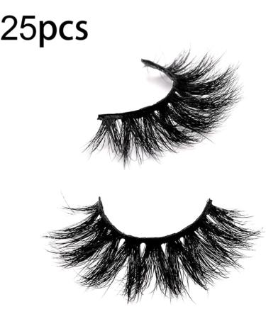 piuryue 25 Pairs Makeup Eyelashes Fake Eyelashes Soft Slender Natural Long Lashes - Buy Online on GoSupps.com