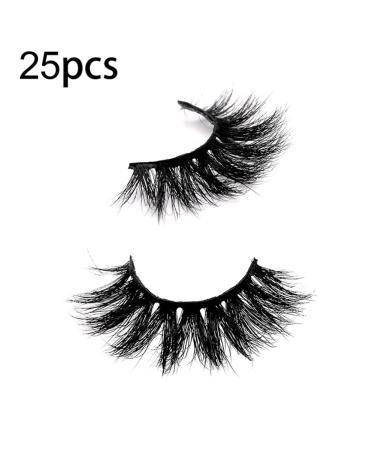 25 Pairs Reusable Makeup Eyelashes - Soft Natural Long Fake Lashes for Stunning Eyes - Buy Online on GoSupps.com