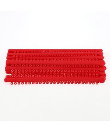 DEBKSGEOTI Dental Orthodontic Ligature Bands - Elastic Rubber Bands (L-Red-17#) | International Shipping Available - Buy Online on GoSupps.com