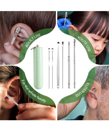 2024 Upgrade Earwax Cleaner Tool Set - Stainless Steel Ear Wax Removal Kit for Men & Women - Portable Household Solution - Buy Online on GoSupps.com