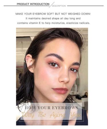Colorless Waterproof Eyebrow Fixing Pencil with Sharpener - Long Lasting Clear Wax Brow Styling for Makeup - Buy Online on GoSupps.com