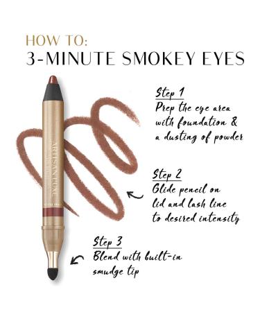 Artisan L'uxe Beauty Velvet Jumbo Eyeliner Pencil - Shameless Shimmering Bronze - Water-Proof & Smudge-Proof - Long-Lasting for Smokey Eyes - Buy Online on GoSupps.com