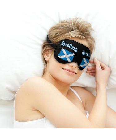 Vintage Scotland Flag Sleep Mask - Adjustable Eye Cover for Sleeping and Travel - Buy Online on GoSupps.com