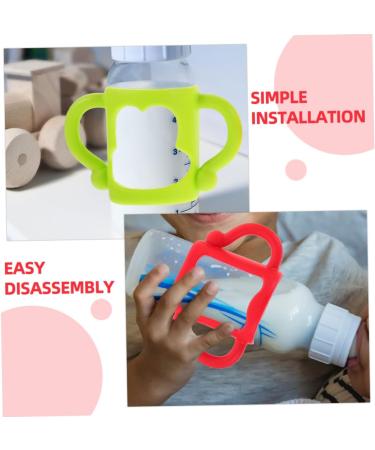 Abaodam 10 Pcs Silicone Bottle Handle Bottle Handle Bottle Handles Bottle Grip Bottle Handle Handle Multifunction Newborn Milk 13.00X7.00X6.50CMx5pcs Assorted Colorx5pcs - Buy Online on GoSupps.com
