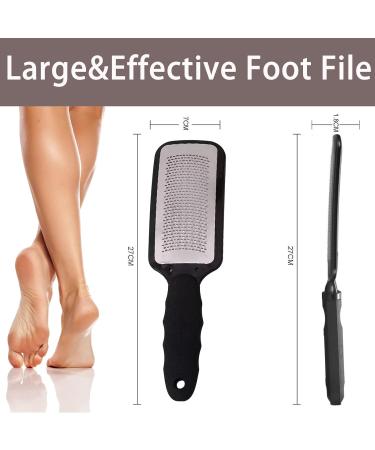 Stainless Steel Foot Callus Remover - Professional Pedicure Tool for Hard, Tough Skin - Home & Salon Use (Black) - Buy Online on GoSupps.com