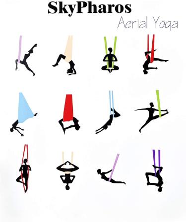 SKYPHAROS Aerial Silks Yoga Swing Set - 5.5 Yards Kit for Fitness & Dance | Anti-Gravity Hammock in Tender Pink Nylon Tricot Fabric - Buy Online on GoSupps.com