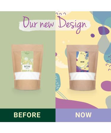 Vegavero Pure MSM Powder 1kg | Distilled Organic Sulphur | Lab-Tested MSM Supplements | Vegan 500 Servings | Non GMO & Additive-Free - Buy Online on GoSupps.com