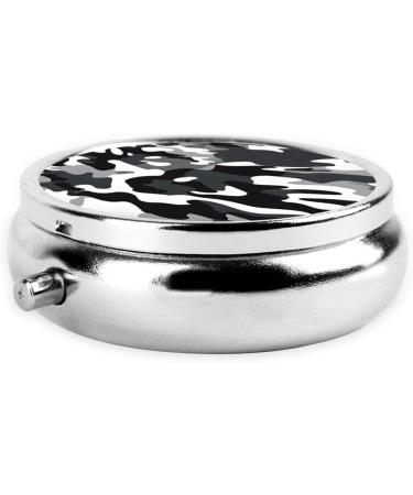 Buy Digital Camo Round Pill Box - 3 Compartment Portable Travel Organizer for Vitamins & Medications - Buy Online on GoSupps.com