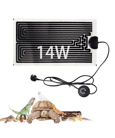 ZOYDP Heat Mat Reptile 14W Heat Mat with Thermostat Reptile Heat Mats with 10 Levels of Temperature Adjustment Heating Mat for Reptiles Lizard Gecko Tortoise Snakes Hermit Crab Turtle Amphibians