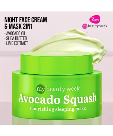7Days Nourishing Anti-Aging Face Mask - Korean Skincare With Avocado Oil And Shea Butter - Face Moisturizer - Korean Night Beauty Mask - Nighttime Facial Mask - Buy Online on GoSupps.com
