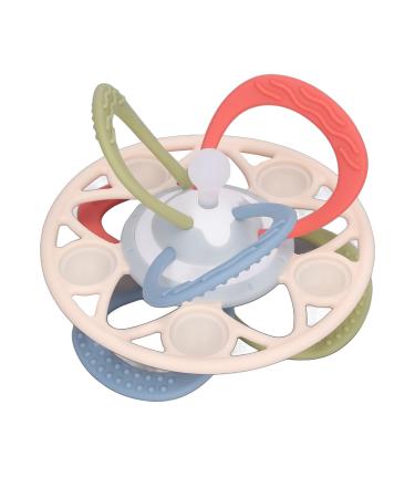 Silicone Baby Teether Toy 4 Pieces Baby Teething Toy with Crisp Sound Safe Easy to Clean for Home Use