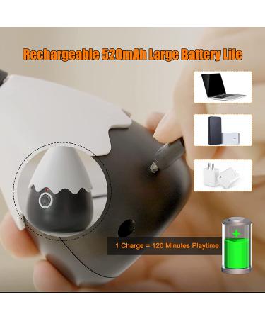 Cat Wand Toy: 2-in-1 Automatic Silicone Tail Teaser for Indoor Cats - Rechargeable & Interactive Electronic Exercise Toy (Black) - Buy Online on GoSupps.com