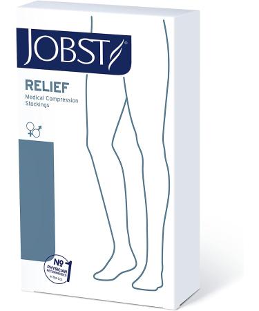 JOBST Relief Knee High Compression Socks 20-30 mmHg - Closed Toe - Large Beige - Buy Online on GoSupps.com