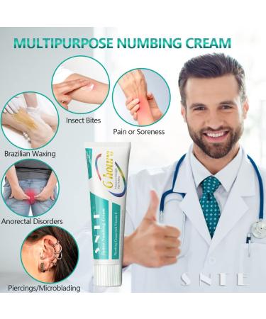 Pain-Free Tattoo Experience: Maximum Strength Numbing Cream for Tattoos, Piercing, Waxing, Microneedling - 2.12oz - Buy Online on GoSupps.com