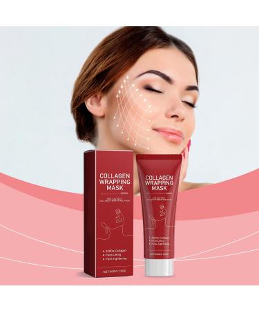 Crsetmyth Rote Lactose Collagen Wrap Mask 60g Collagen Softening Peel Mask Rote Lactose Peel Off Mask Moisturizing Overnight Face Mask Face Mask for Wrinkle Relief Glowing Skin Por - Buy Online on GoSupps.com
