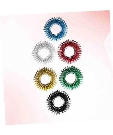 TOVINANNA 18 STK Acupressure Ring Set | Spiky Finger Rings for Stress Relief & Massage | Decompression Toys for Kids & Adults - Buy Online on GoSupps.com