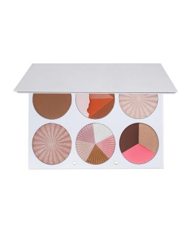 6 Color Highlighting & Contouring Palette | Compact Shimmer Bronzer & Pearlized Formula for Flawless Skin | International Shipping Available - Buy Online on GoSupps.com