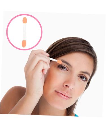 100pcs Double Ended Eyeshadow Brushes - Professional Portable Makeup Gadgets | 6.5x1.3cm | International Shipping - Buy Online on GoSupps.com