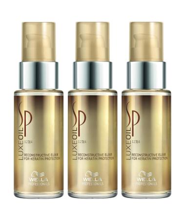 3er Wella SP System Professional Luxe Oil Reconstructive Elixir 30 ml Almond 30 ml (pack of 3)