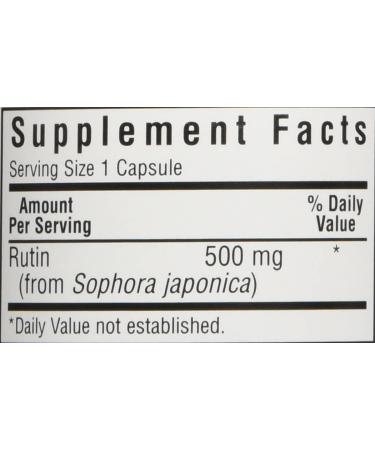 Buy Bluebonnet Nutrition Rutin 500 mg - 50 Vegetarian Capsules for Natural Wellness - Buy Online on GoSupps.com
