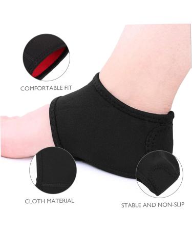 Buy 2 Pairs Heel Warmer Covers | Achilles Cushion & Support Sleeves | Warm Socks Black - International Shipping Available - Buy Online on GoSupps.com
