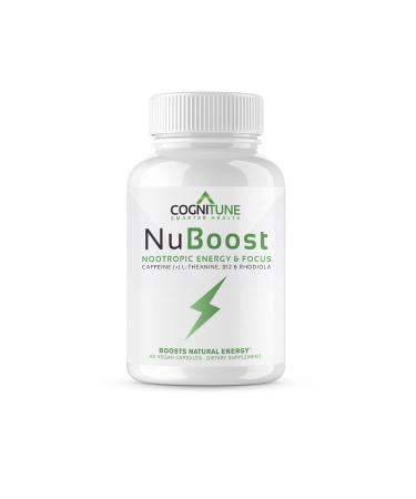 Energy & Focus Supplement - Caffeine L-Theanine Vitamin B12 Rhodiola + BioPerine for Absorption No Crash Jitter Free 100mg Caffeine Pills Clean Nootropic Brain Booster
