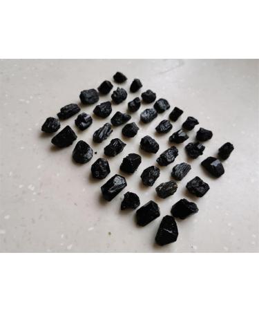 for 40pcs Lot Natural Black Tourmaline Rough Stone Rock Specimen60-70g s ningxiao - Buy Online on GoSupps.com
