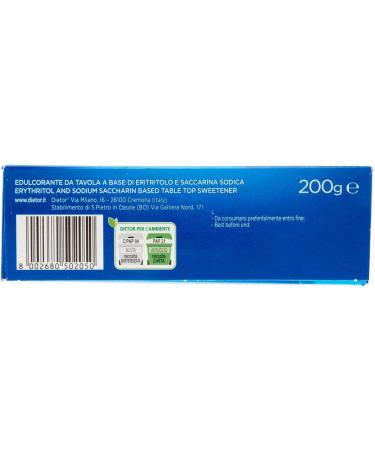 Buy 6x My Dietor Sweetener 200g - Italian 0 kcal | Sugar-Free & Guilt-Free Sweetening Solution - International Shipping - Buy Online on GoSupps.com