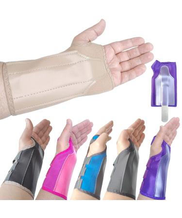 LTG PRO Hand Wrist Support Brace Splint for Carpal Tunnel - Purple L-XL (Right) - Buy Online on GoSupps.com