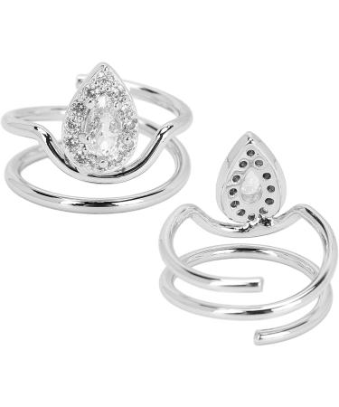 Women Fingernail Rings Women Finger Nail Cover Rings Index Finger Nail Rings Beautiful Fingernails Rings Finger Tip Nail Cover Rings Nail Art Decoration Ornament Jewelry Gift for Women(3054 Platinum) - Buy Online on GoSupps.com