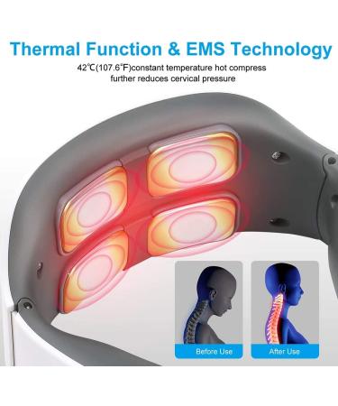 Intelligent Electric Neck Massager - 6 Modes 9 Intensities for Pain Relief | Ideal Gift for Men & Women - Buy Online on GoSupps.com