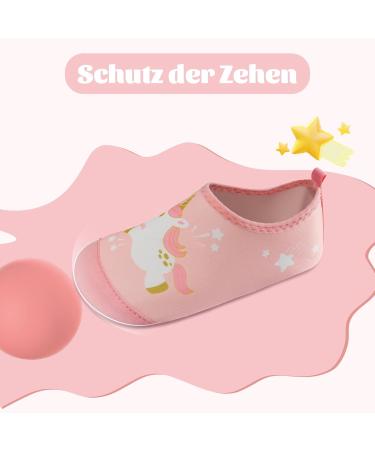 Shop Kyopp Kids Aqua Shoes - Non-Slip Unicorn Pink Surf & Beach Water Shoes for Boys & Girls | EU Sizes 20/21 | Perfect for Swimming & Play - Buy Online on GoSupps.com