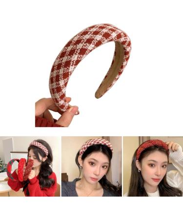 TQUXNGA Christmas Fabric Headband Aesthetic Thick Foam Hairhoop Festive Headdress Casual Hairband Vintage French Style Headwear 1188C - Buy Online on GoSupps.com