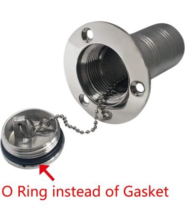 iSURE MARINE 2 (50mm) Boat Gas/Fuel/Water Deck Fill with Keyless Cap - Marine Mirror-Polished 316 Stainless Steel Hardware - Buy Online on GoSupps.com