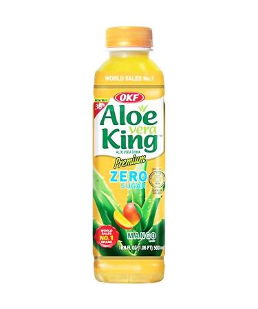 rumarkt OKF Aloe Vera King Pack of 20 Sugar-Free Aloe Vera and Mango Drinks (20 x 500ml)
