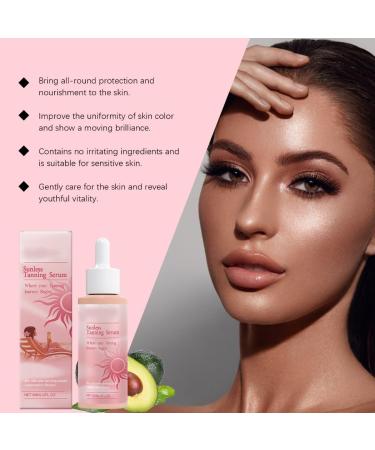 CARL Facial serum selftanning serum 60 ml sunless tanning serum sunless tanning serum selftanning serum selftanning essence with ginseng avocado oil moisturizing - Buy Online on GoSupps.com