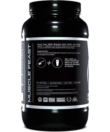 Muscle Feast Highly Branched Cyclic Dextrin 1000g Unflavored - Premium Pre & Post-Workout Supplement - Buy Online on GoSupps.com