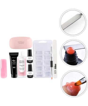 PLAFOPE 1 Set Pieces Manicure Tools Set Nail Art Tools Nail Supplies Kit Nail Extension Cream Poly Extension Kit Nail Decorating Nail Art Gel Nail Kits Nail Extension Tips Nail Gel Plastic 17.8x1.5cm As Shown - Buy Online on GoSupps.com