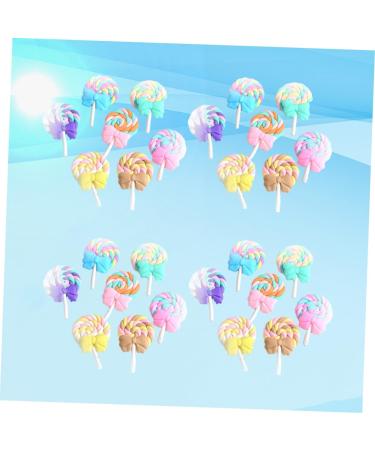 HOMSFOU 35pcs Charms Candy Gummy Charms Art Supplies Phone Case Accessories Resin Flatbacks Phone Case Patch Phone Case Ornament Lollipop Charms Phone Case with Charm Bow Tie Jewelry - Buy Online on GoSupps.com