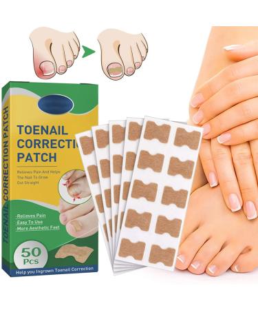 Nail Patches  Health Toenail Corrector Patch  Ingrown Toenail Corrector Strips  Professional Toenail Treatment Tool Foot Care(50PCS)