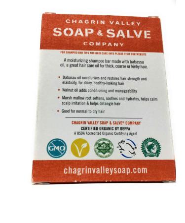 Buy Chagrin Valley Soap & Salve Organic Natural Shampoo Bar (Babassu Marsh Mallow) Eco-Friendly Sulfate-Free Sustainable Hair Care | International Shipping Available - Buy Online on GoSupps.com