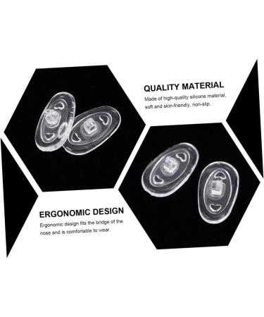 Healeved Sunglasses Nose Pads Replacement Kit - 90 Pairs Anti-Slip Push-In Nose Pads for Glasses - Transparent Color 3 Medium 3 PCs - Buy Online on GoSupps.com
