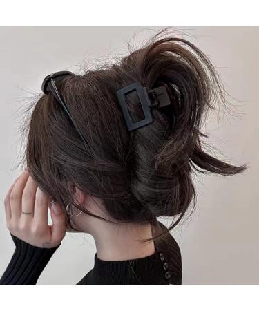 6 PCS Hair Claw Clips for Thick and Thin Hair | Black Hair Accessories Set for Women | Rectangle, Square, Butterfly, Heart, N Shape - Buy Online on GoSupps.com