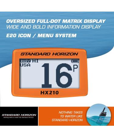 Standard Horizon HX210 Handheld VHF Radio - Black | Reliable Communication on the Go - Buy Online on GoSupps.com