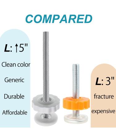 4Pcs Universal Baby Gate Threaded Spindle Rod M8 Replacement Bolt Set - Extra Long White Tension Gate Extender for Baby and Pet Safety Gates - Buy Online on GoSupps.com