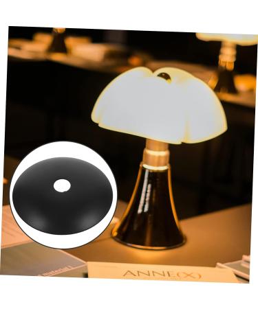 Artibetter 6pcs Chandelier Base Tray Lampara De Escritorio Led Vintage Lamp Metal Lamp Cover Desk Lamp Gasket Black 5X5X2CM - Buy Online on GoSupps.com