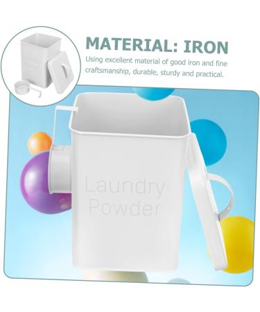 Healifty 1 Set Washing Storage Bucket Lotion Dispenser Household Iron Bucket Fabric Softener Dispenser 23X15.5CM White - Buy Online on GoSupps.com