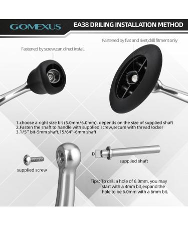 GOMEXUS Power Knob for Shimano Stradic Ci4+ Daiwa Tatula LT Spinning Reel - 38mm Black Red EVA Round Handle Replacement - Direct Fitment - Buy Online on GoSupps.com